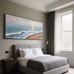 Modern Seascape 3D Textured Wall Art | Coastal Wave