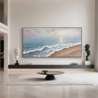 Modern Seascape 3D Textured Wall Art | Coastal Wave