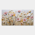 Modern Textured Floral Wall Art | Field of Blooms