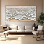 Décoration murale 3D représentant des vagues de l'océan - Le murmure de la marée
