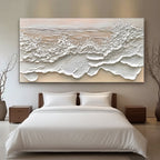 Décoration murale 3D représentant des vagues de l'océan - Le murmure de la marée