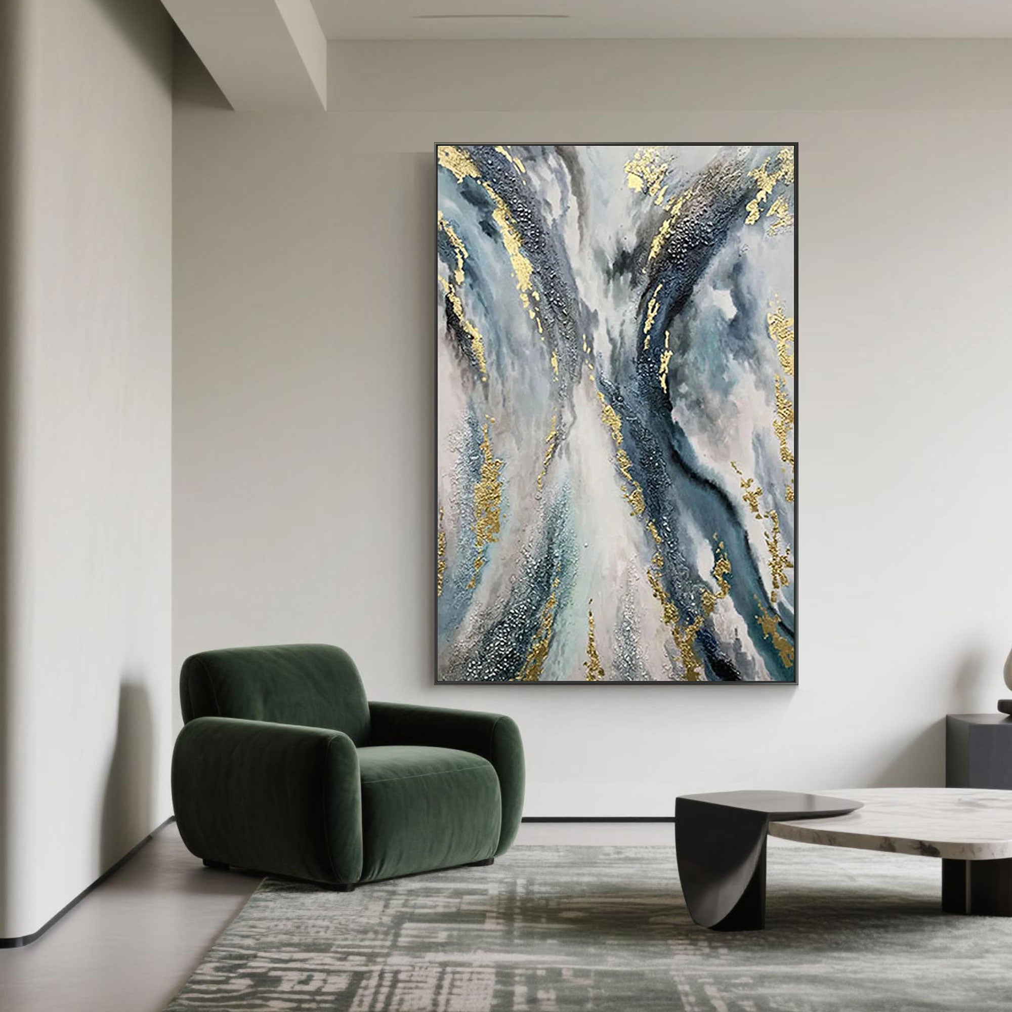 Toile murale texturée moderne représentant une nature #TX022