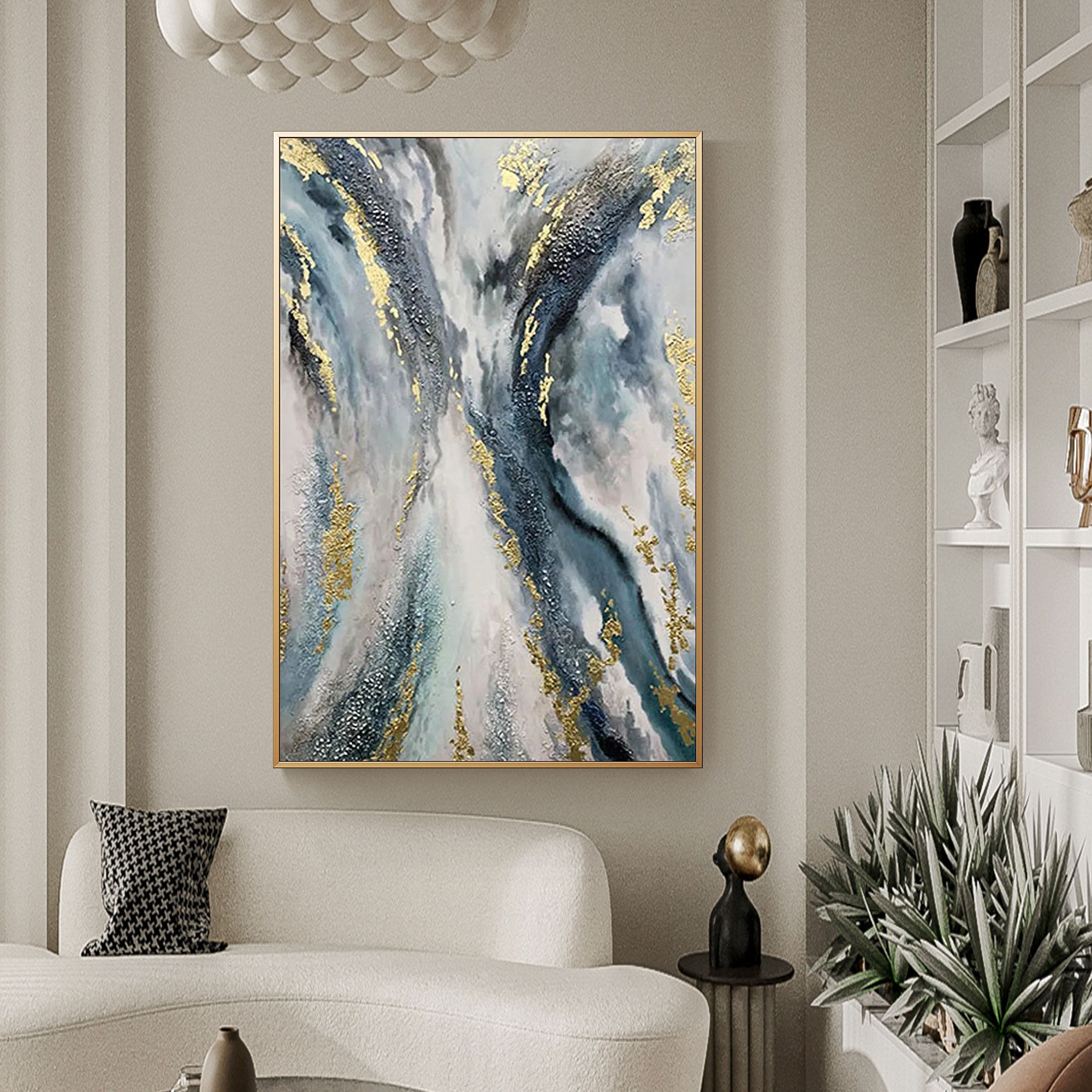 Toile murale texturée moderne représentant une nature #TX022