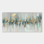 Toile abstraite moderne - Horizon aurique