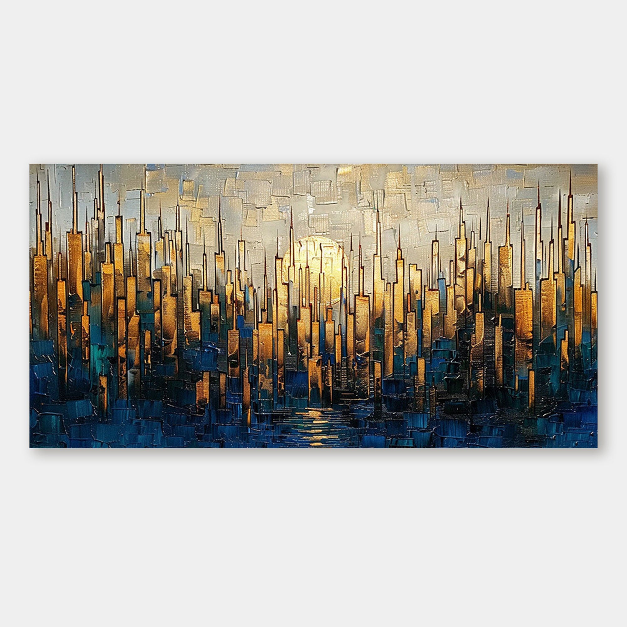 Modern Abstract Cityscape Wall Art - Solstice