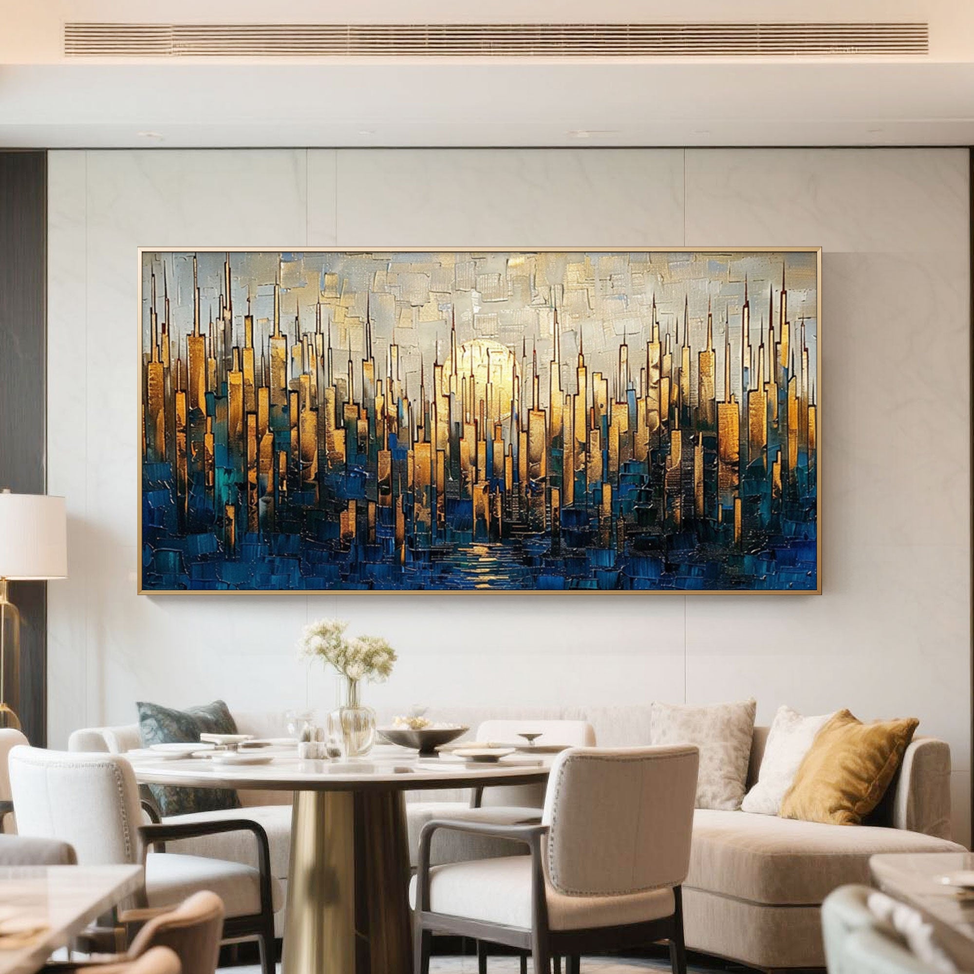 Modern Abstract Cityscape Wall Art - Solstice