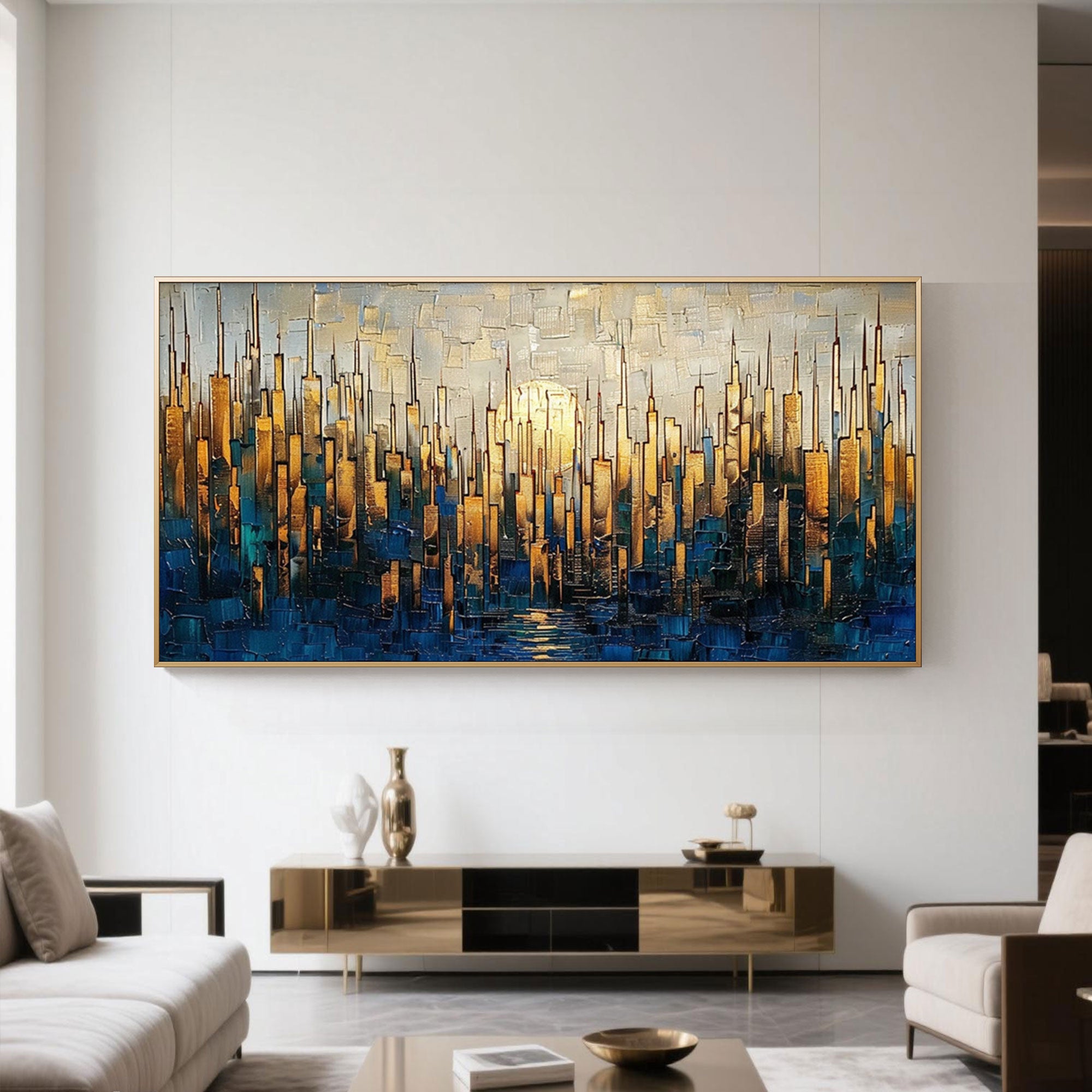 Modern Abstract Cityscape Wall Art - Solstice