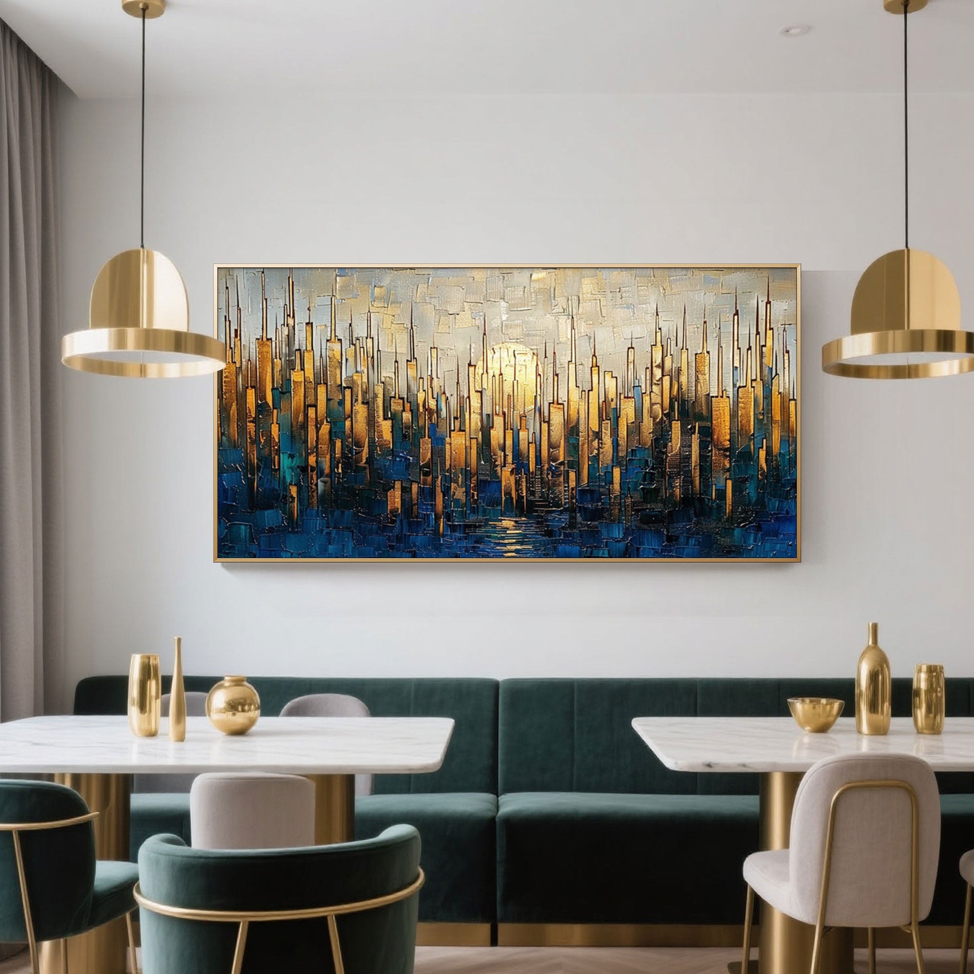 Modern Abstract Cityscape Wall Art - Solstice