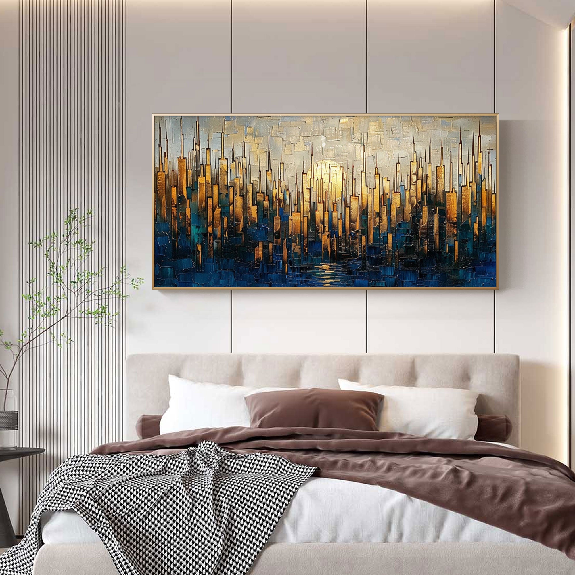 Modern Abstract Cityscape Wall Art - Solstice