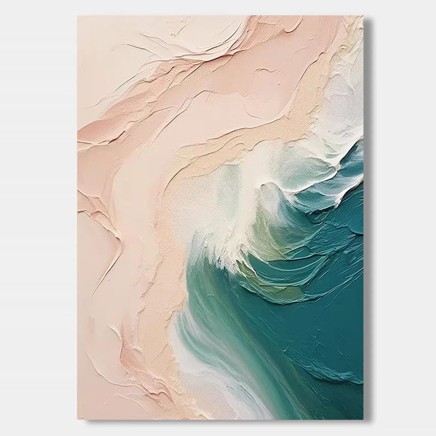 Modern Abstract Coastal Painting - Sand and Surf IV