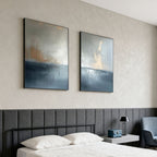 Modern Abstract Seascape Decor Art - Luminous Divide