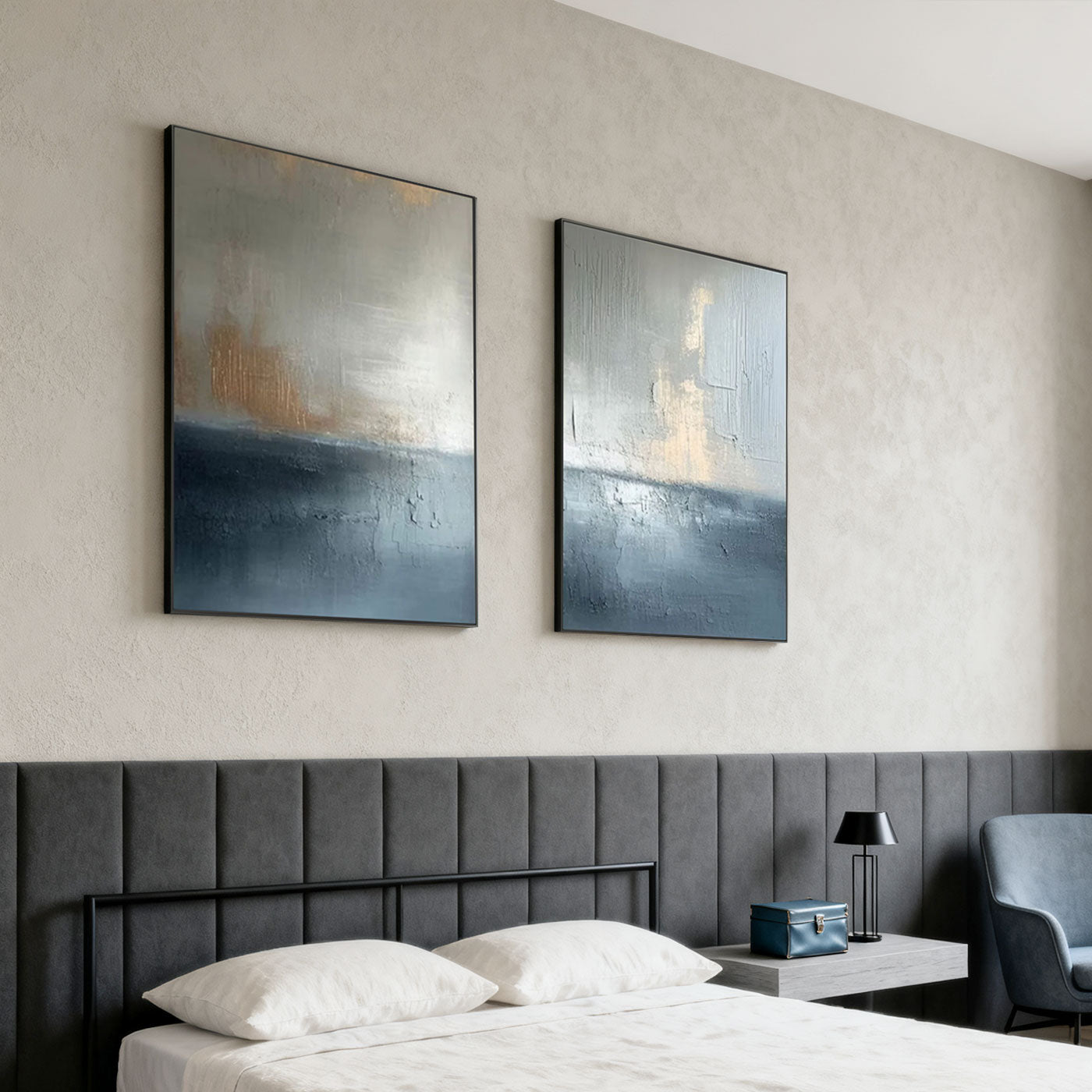 Modern Abstract Seascape Decor Art - Luminous Divide