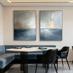 Modern Abstract Seascape Decor Art - Luminous Divide