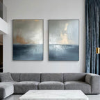 Modern Abstract Seascape Decor Art - Luminous Divide