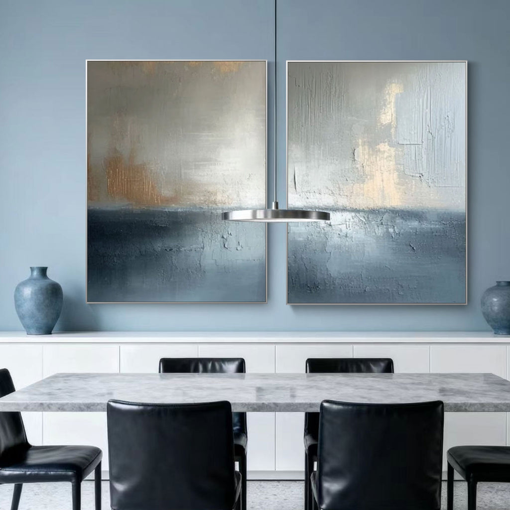 Modern Abstract Seascape Decor Art - Luminous Divide