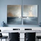 Modern Abstract Seascape Decor Art - Luminous Divide