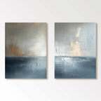 Modern Abstract Seascape Decor Art - Luminous Divide