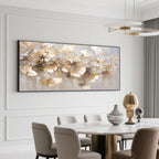 Modern Golden Ginkgo Branches Painting - Golden Canopy