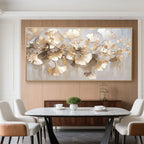 Modern Golden Ginkgo Branches Painting - Golden Canopy