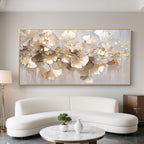 Modern Golden Ginkgo Branches Painting - Golden Canopy