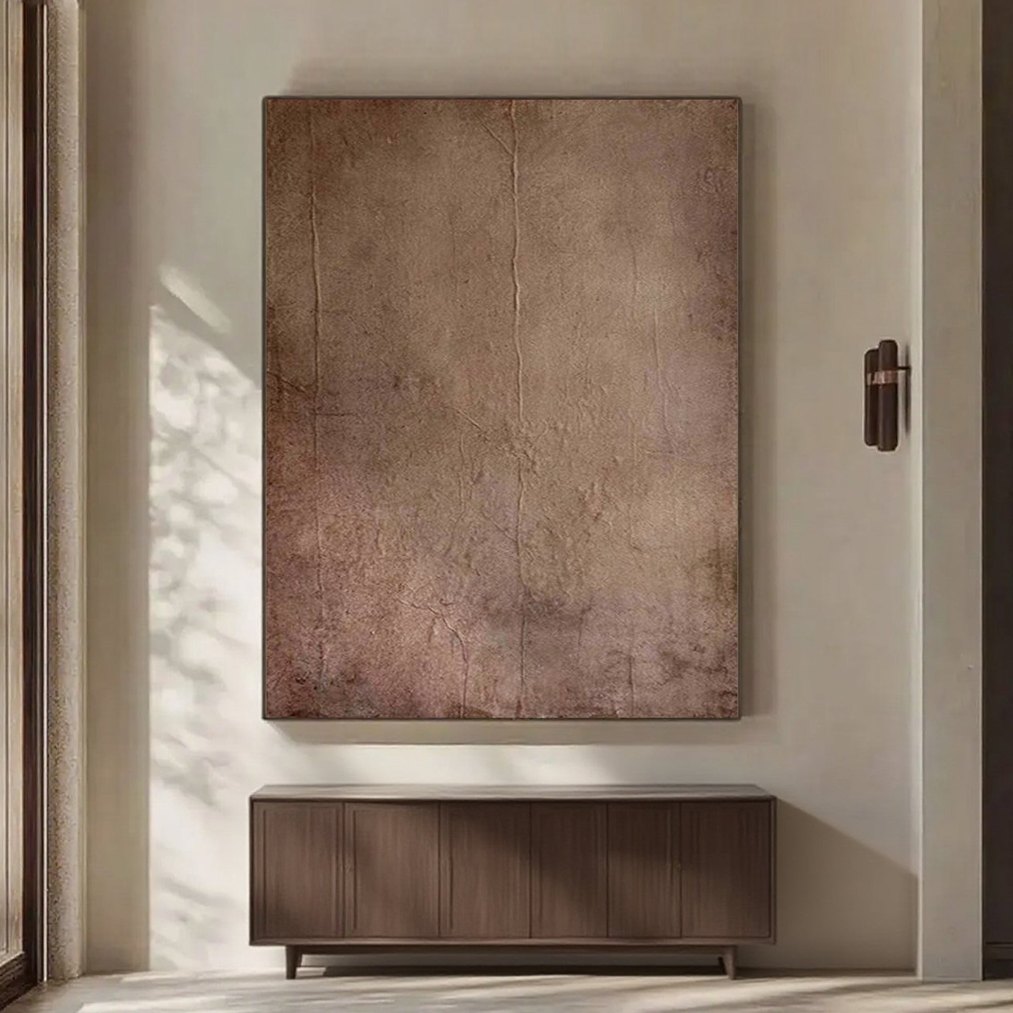 Modern Minimalist Abstract Wall Art - Muted Earth