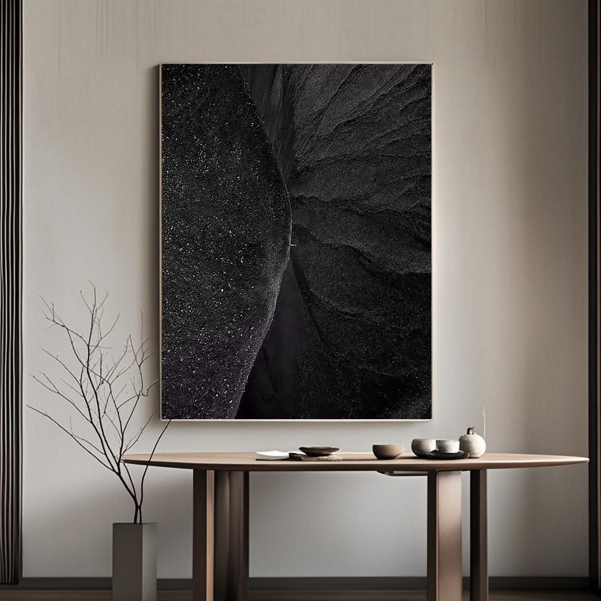 Modern Minimalist Abstract Wall Art - Stellar Divide