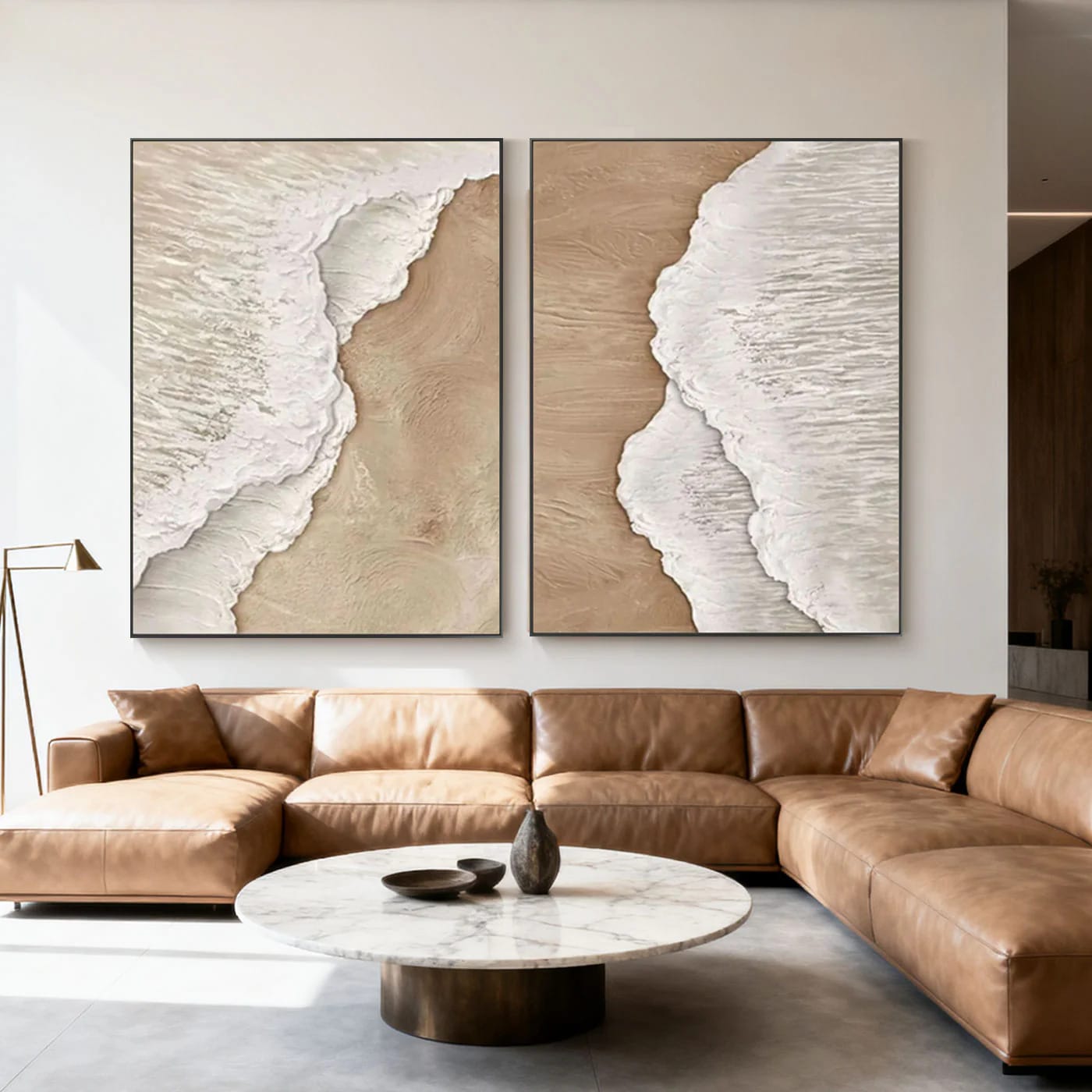 Modern Minimalist Coastal Decor Art - Coastal Rhythm