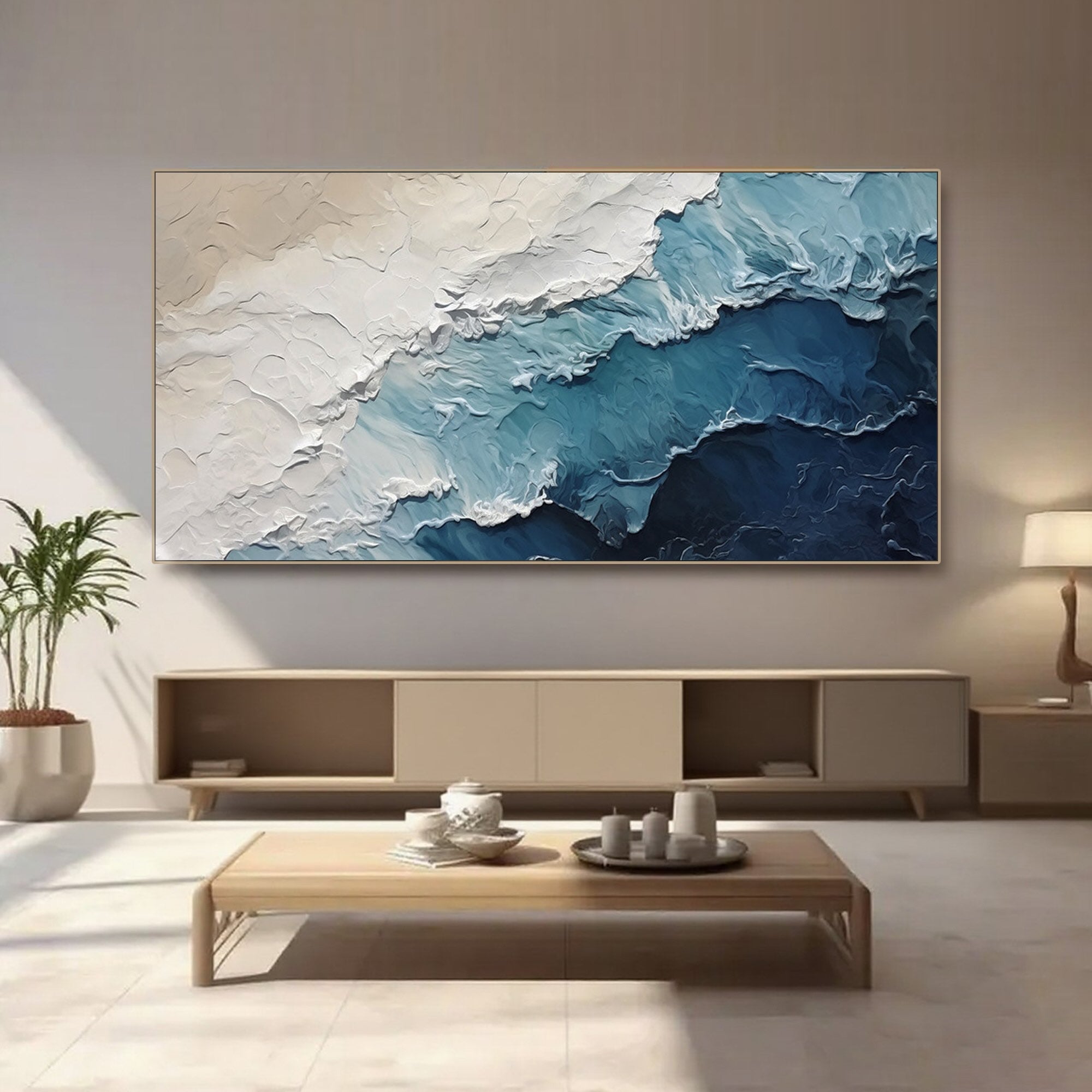 Premium canvas art stretched and framed options.