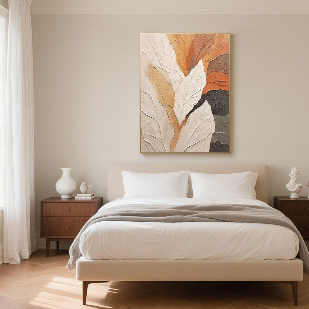 Neutral Botanical Wall Art | Whispering Leaves