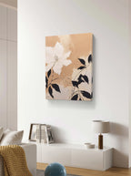 Neutral Toned Creamy Texture Floral Painting #WS002
