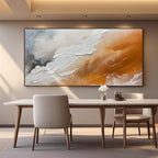 Abstract Ocean Wave Painting | Warm Tides