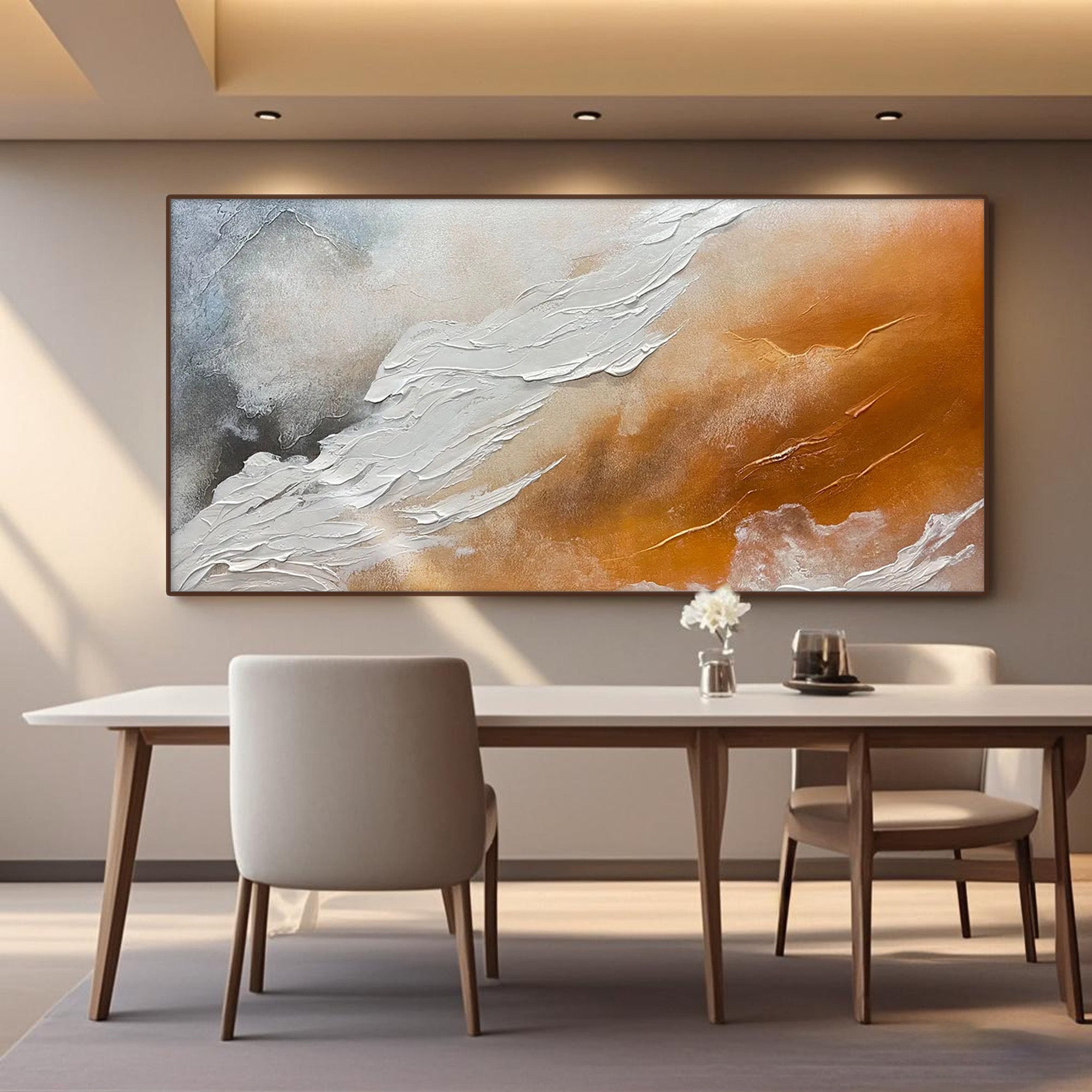 Abstract Ocean Wave Painting | Warm Tides