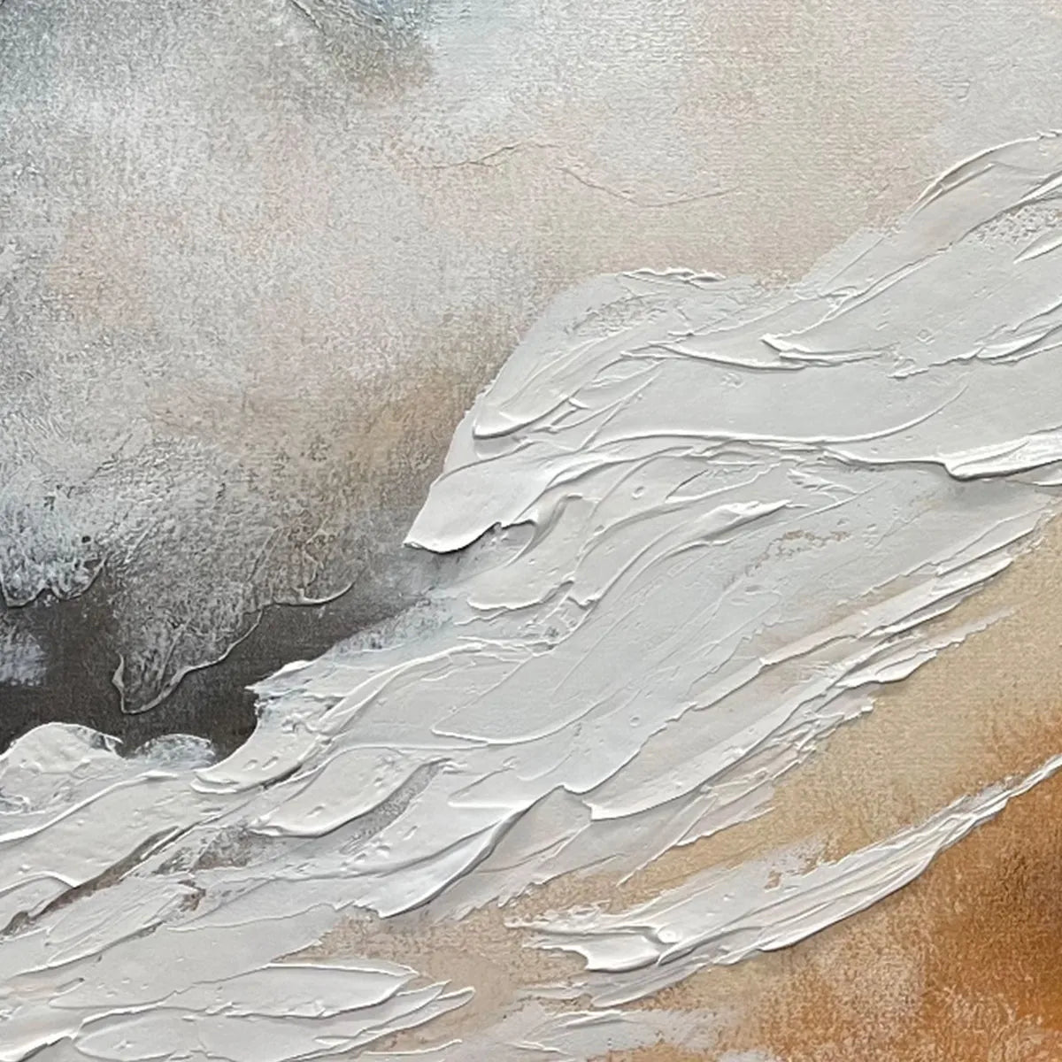 Abstract Ocean Wave Painting | Warm Tides