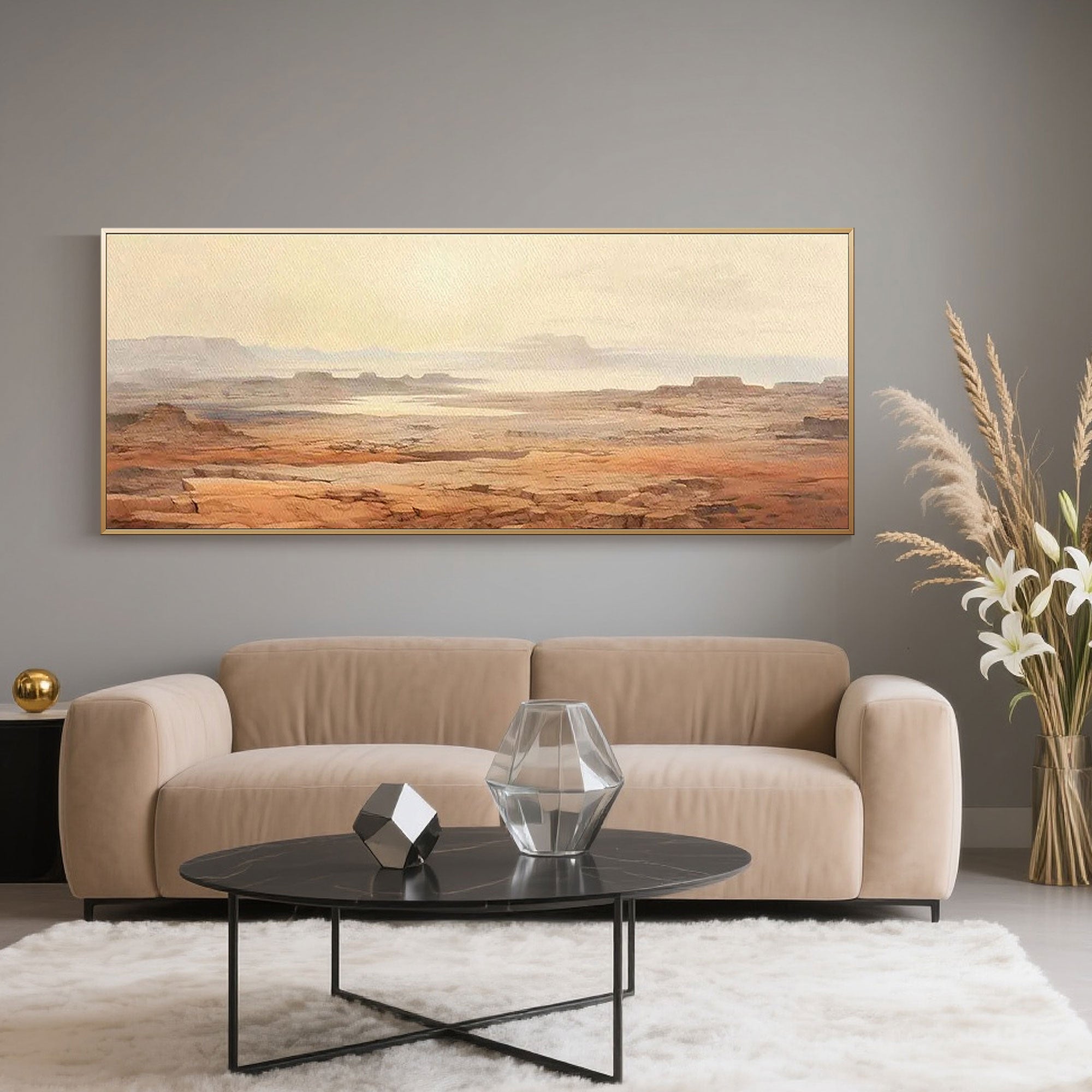 Premium canvas art stretched and framed options.