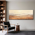 Panoramic Earth-Tone Canvas Art | Mesa