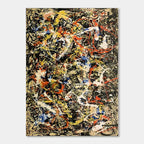 Pollock Abstract Colorful Wall Art - Wild Pulse
