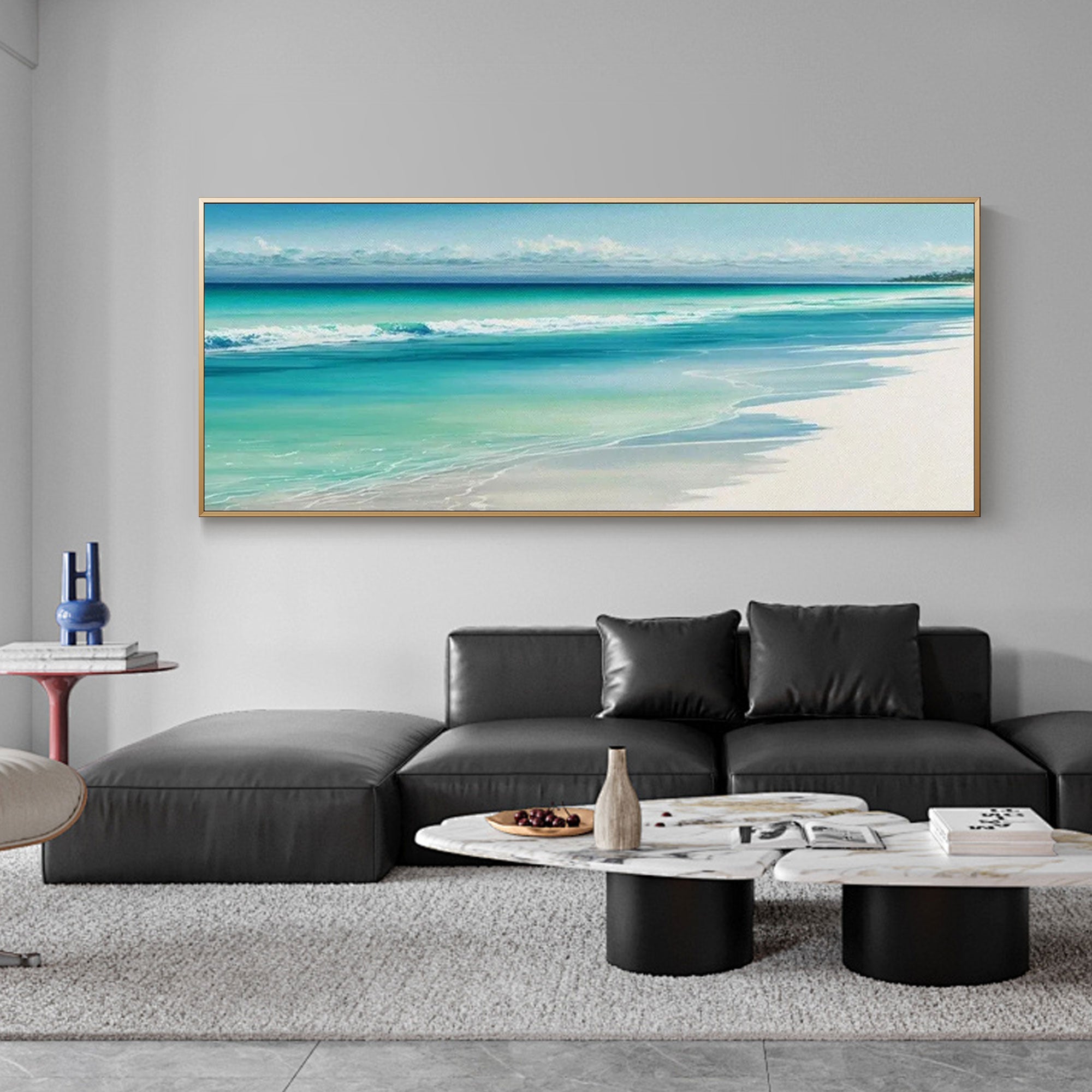 Premium canvas art stretched and framed options