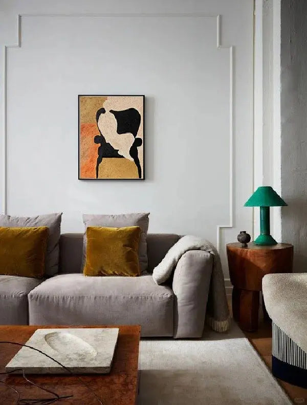 Retro Texture Art | Mid-Century Modern Abstract #AB032