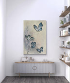Scandinavian Butterfly Painting - Nature-Themed Wall Decor#AN001