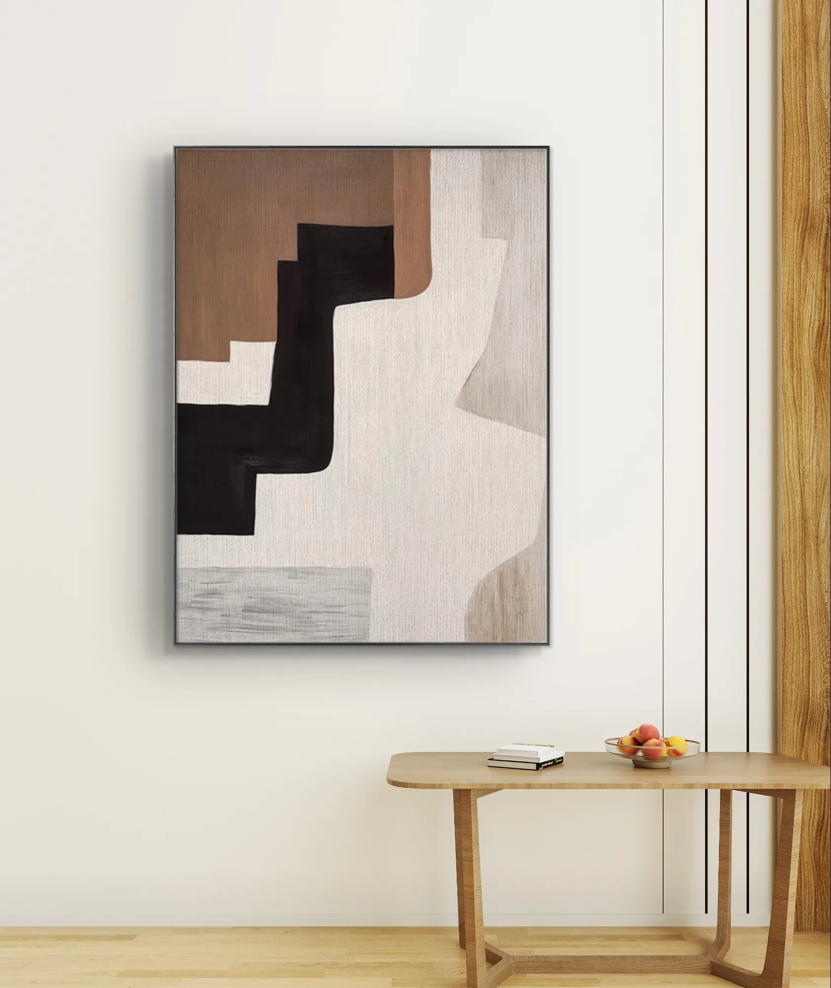 Modern Minimalist Art in Neutral Tones for Scandinavian Decor #WS011