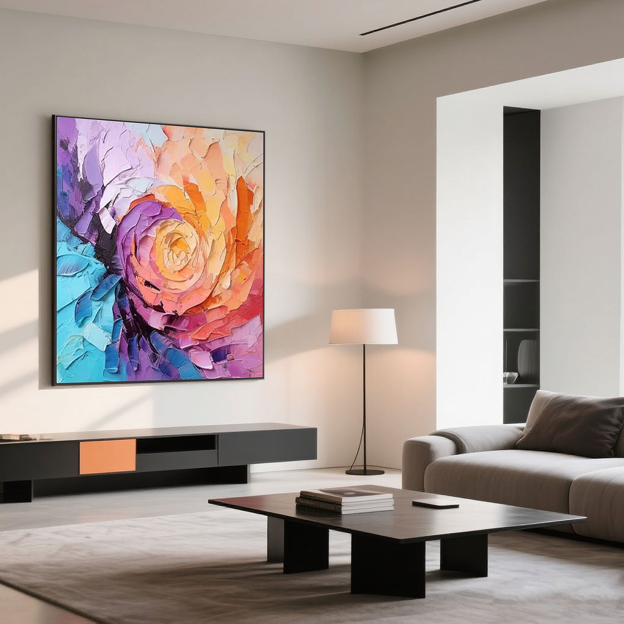 Safe international shipping for hand-painted canvas artwork.