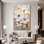 Textured Floral Painting Radiance