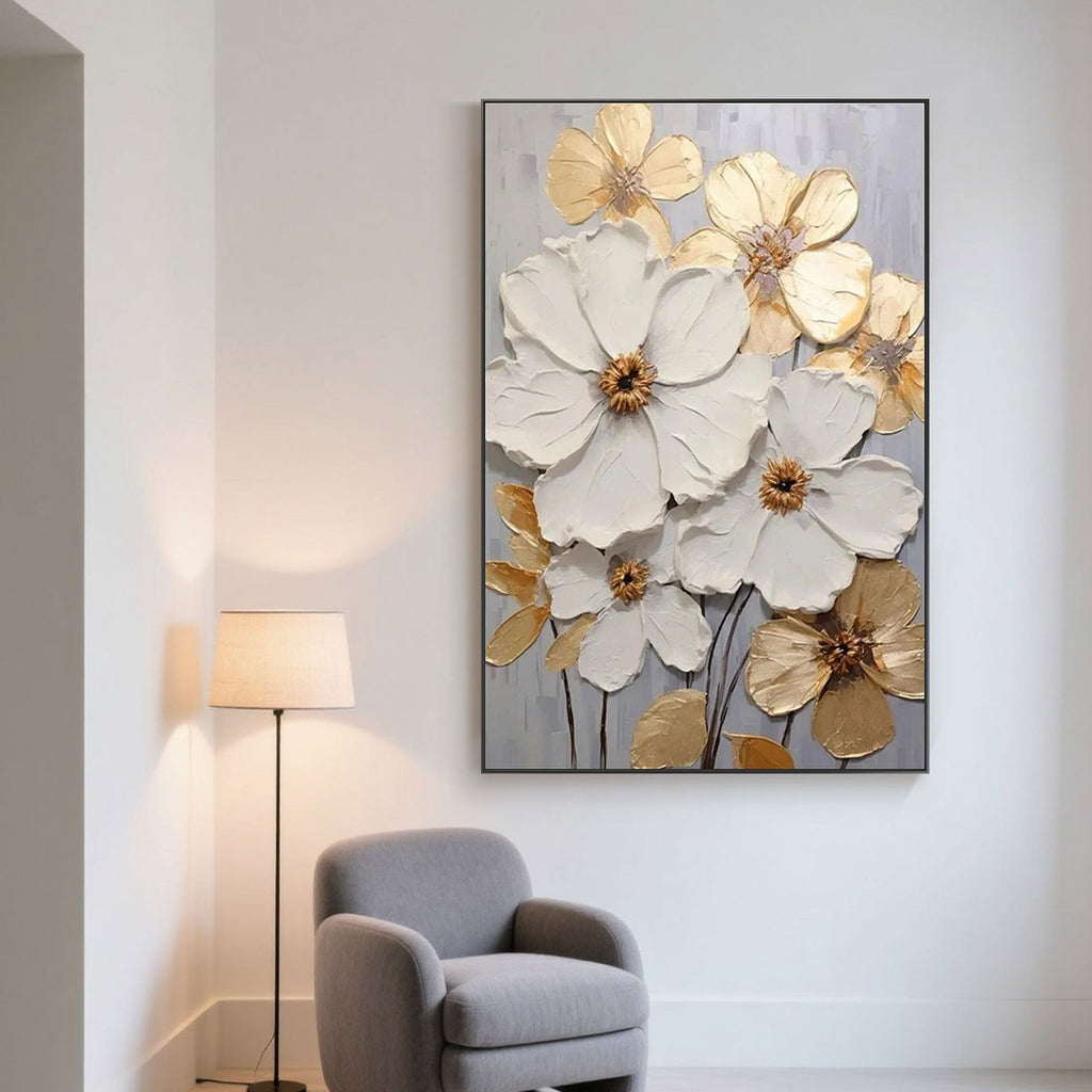 Textured Floral Painting Radiance