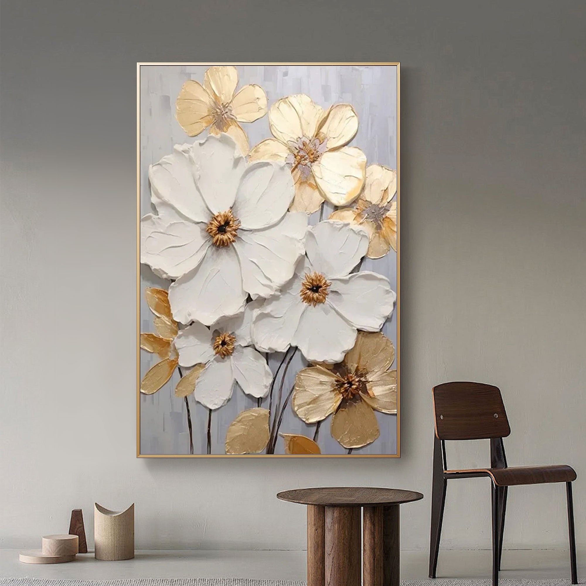 Textured Floral Painting Radiance