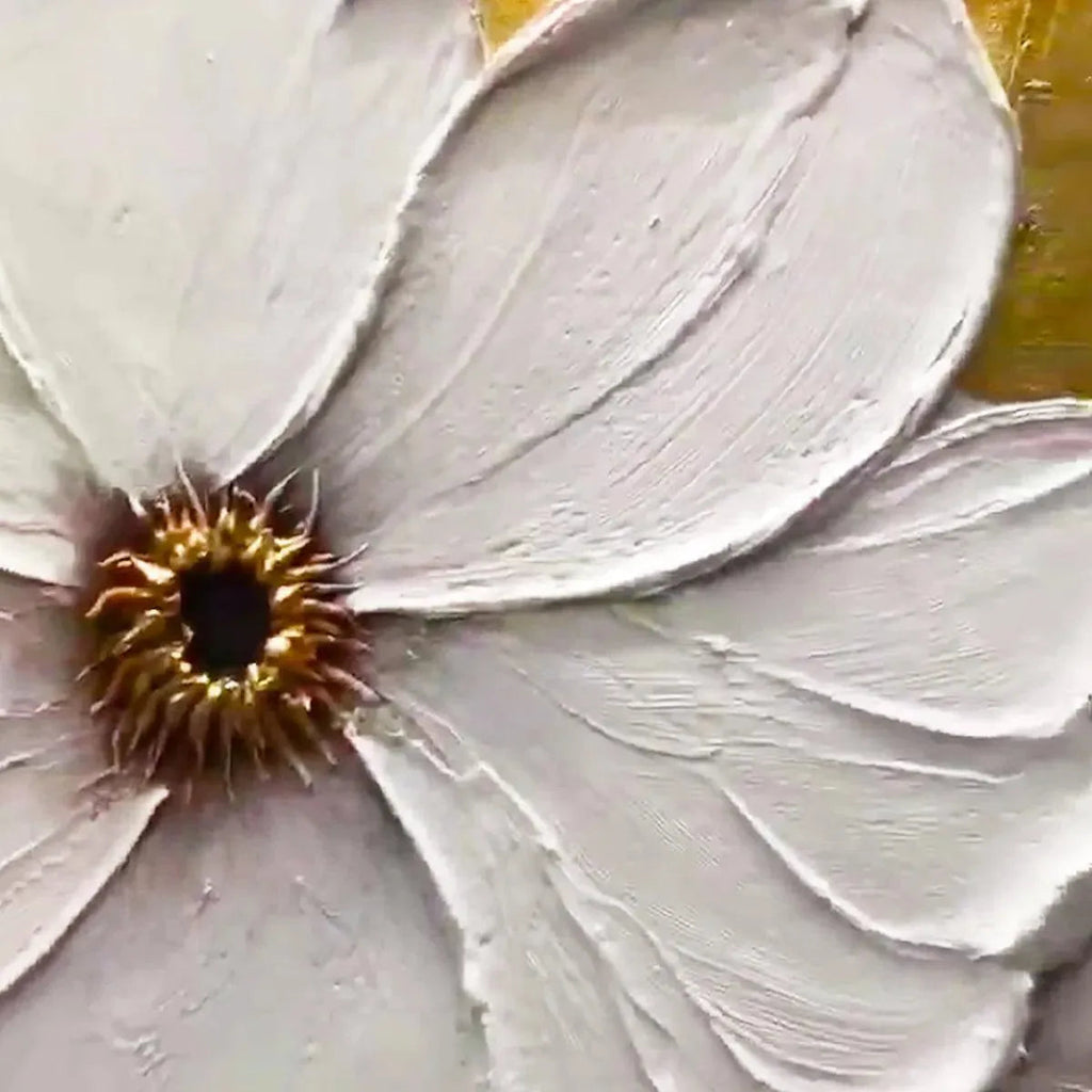Textured Floral Painting Radiance