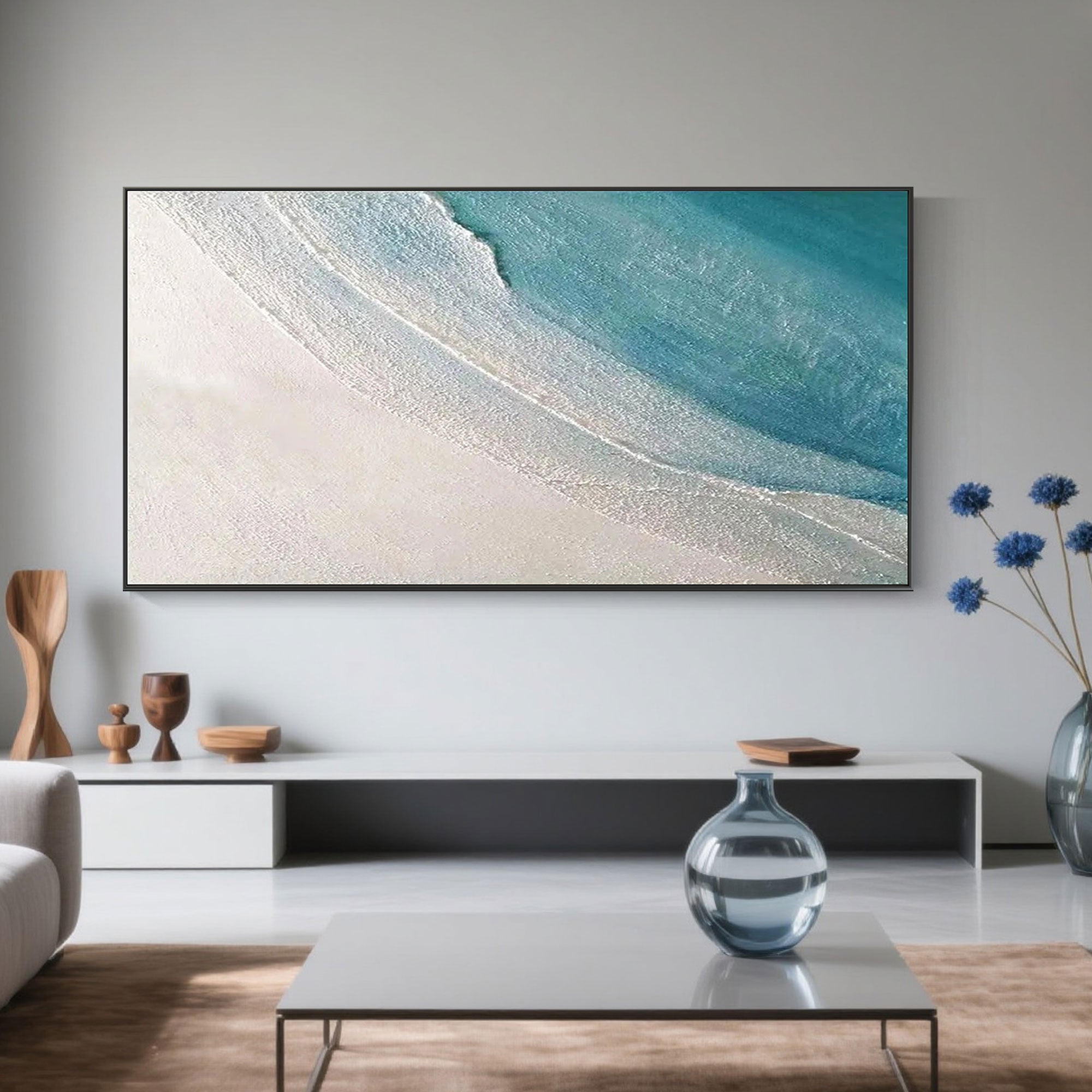 Textured Minimalist Beach Wall Art | Drift