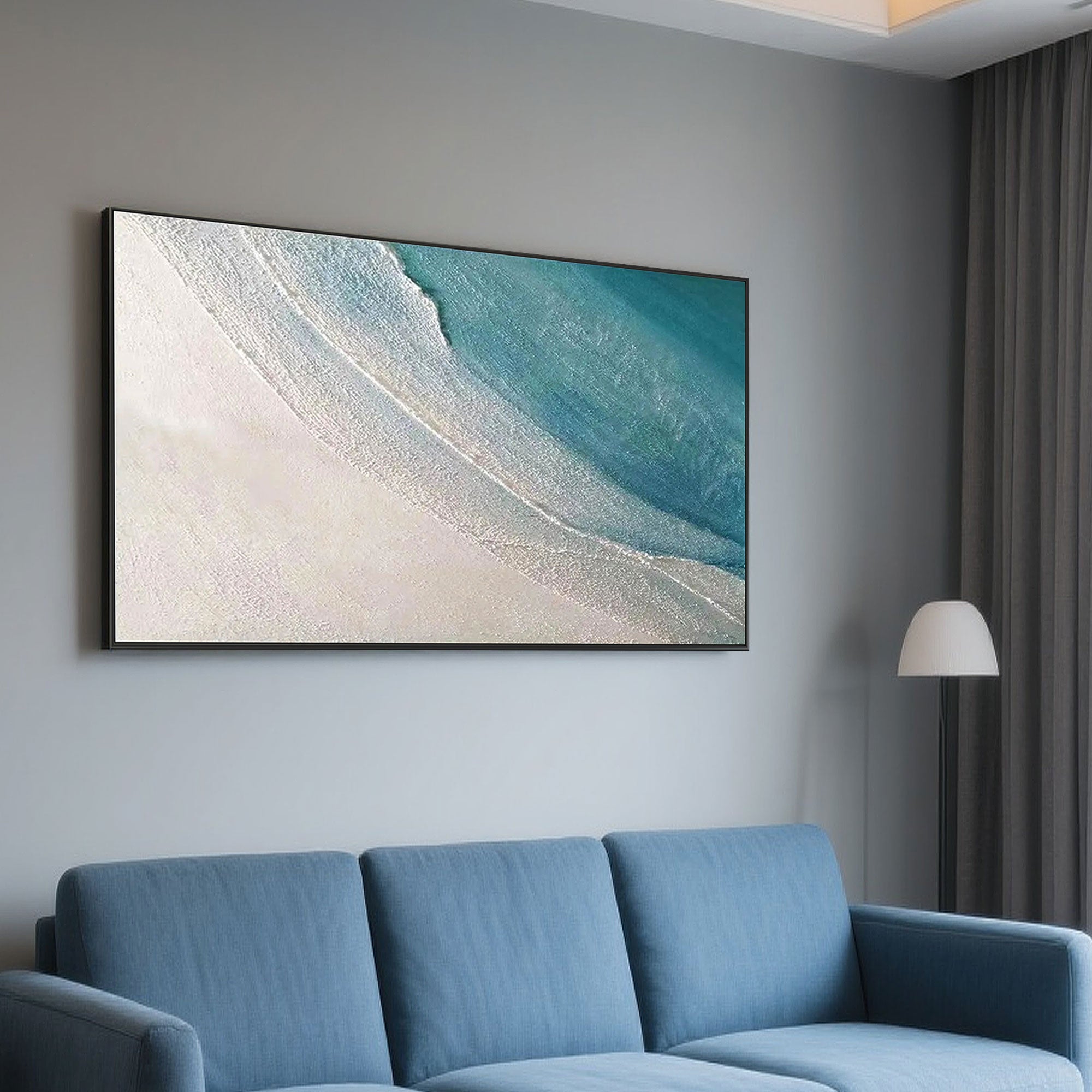 Textured Minimalist Beach Wall Art | Drift