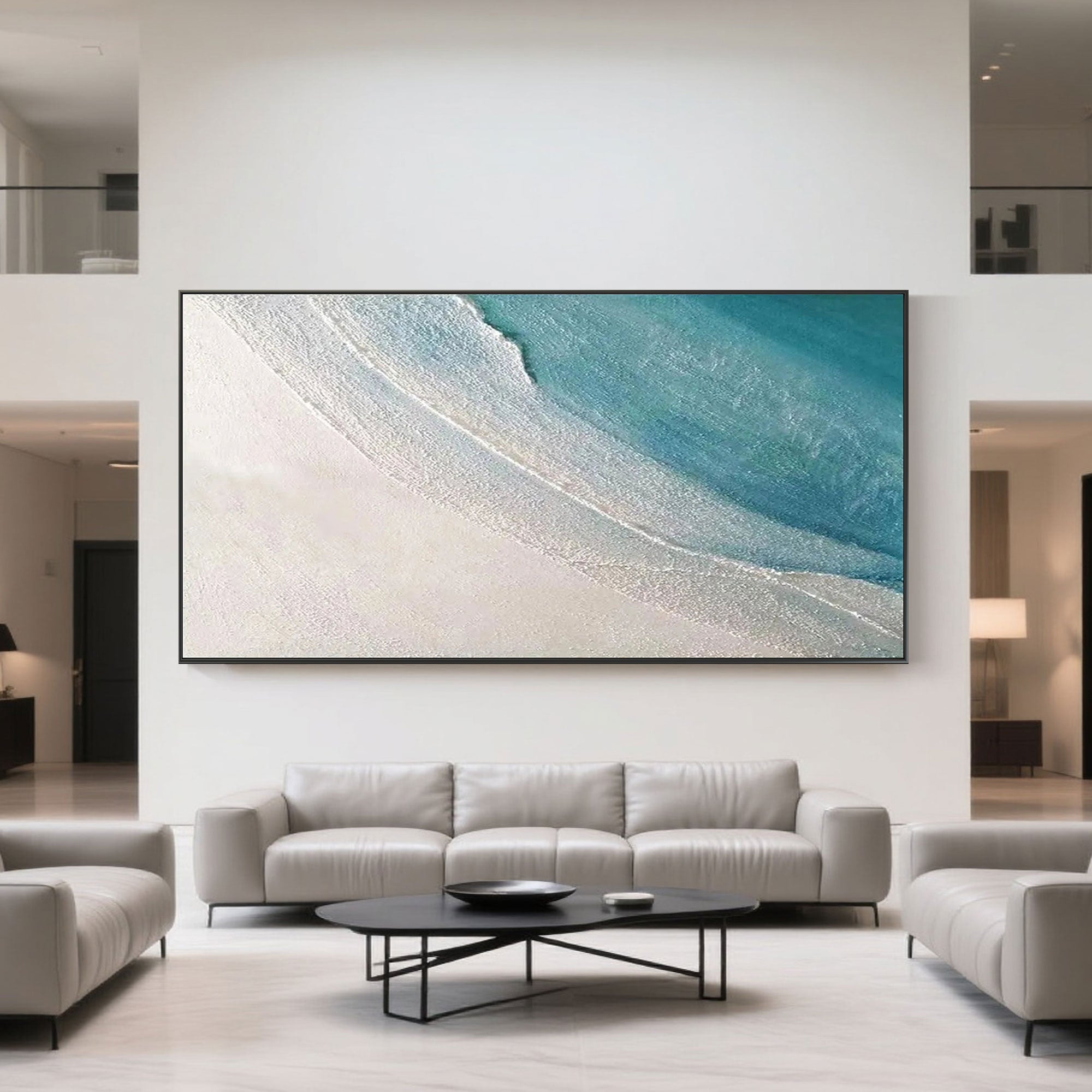 Textured Minimalist Beach Wall Art | Drift