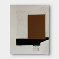 Textured Scandinavian Minimalist Art in Brown and Black #WS009