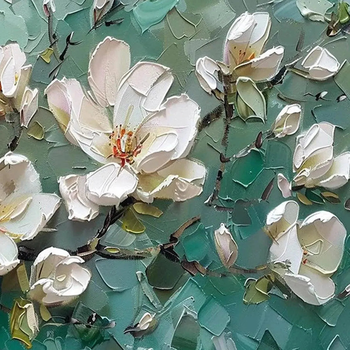 Abstract Floral Canvas Art | Spring Branch